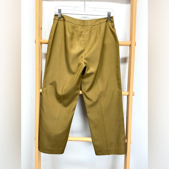 PECK & PECK Bronze brown Silk & Cotton Capri pants size 2. - Picture 5 of 11